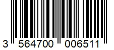 Barcode 3564700006511