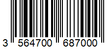 Barcode 3564700687000