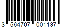 Barcode 3564707001137