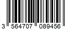 Barcode 3564707089456