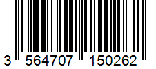 Barcode 3564707150262