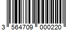 Barcode 3564709000220