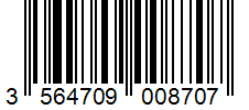 Barcode 3564709008707