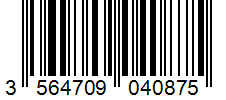 Barcode 3564709040875