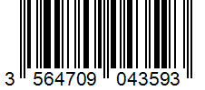 Barcode 3564709043593