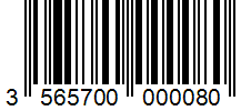 Barcode 3565700000080