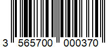 Barcode 3565700000370