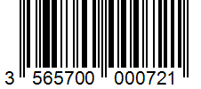 Barcode 3565700000721