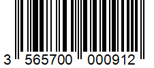 Barcode 3565700000912