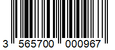 Barcode 3565700000967