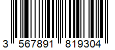 Barcode 3567891819304