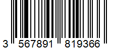 Barcode 3567891819366