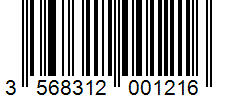 Barcode 3568312001216