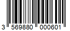 Barcode 3569880000601