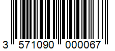 Barcode 3571090000067