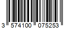 Barcode 3574100075253