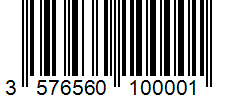 Barcode 3576560100001