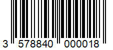Barcode 3578840000018