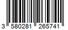 Barcode 3580281265741