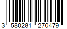 Barcode 3580281270479