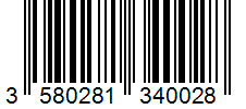 Barcode 3580281340028