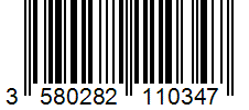 Barcode 3580282110347