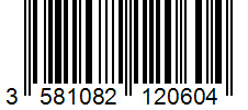 Barcode 3581082120604