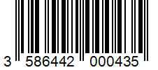Barcode 3586442000435