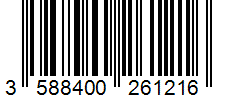 Barcode 3588400261216