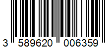 Barcode 3589620006359