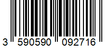 Barcode 3590590092716