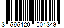 Barcode 3595120001343