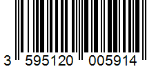 Barcode 3595120005914
