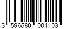 Barcode 3596580004103