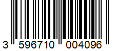 Barcode 3596710004096
