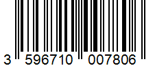 Barcode 3596710007806