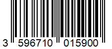 Barcode 3596710015900