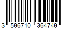 Barcode 3596710364749