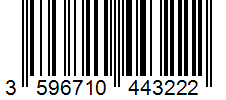 Barcode 3596710443222