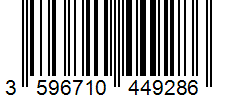 Barcode 3596710449286