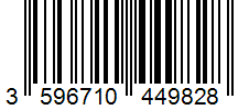 Barcode 3596710449828