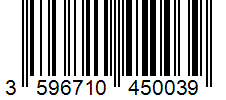 Barcode 3596710450039
