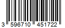 Barcode 3596710451722