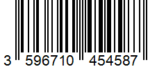Barcode 3596710454587