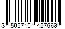 Barcode 3596710457663