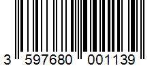 Barcode 3597680001139