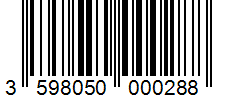 Barcode 3598050000288