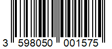 Barcode 3598050001575