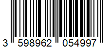 Barcode 3598962054997