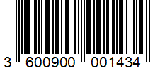 Barcode 3600900001434